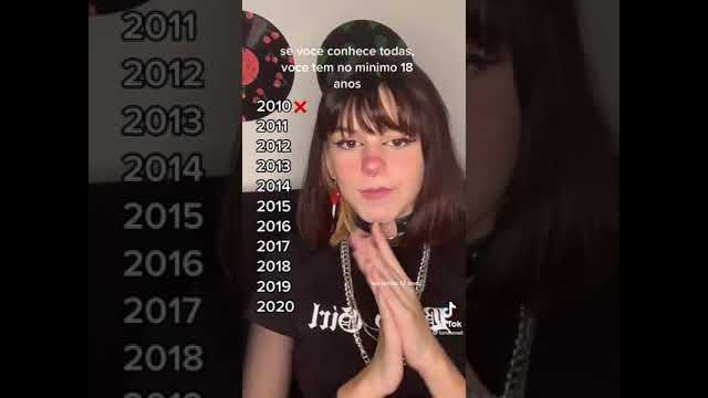 se vocÃª conhece essas todas as mÃºsicas vocÃª tem mais de 18 anos