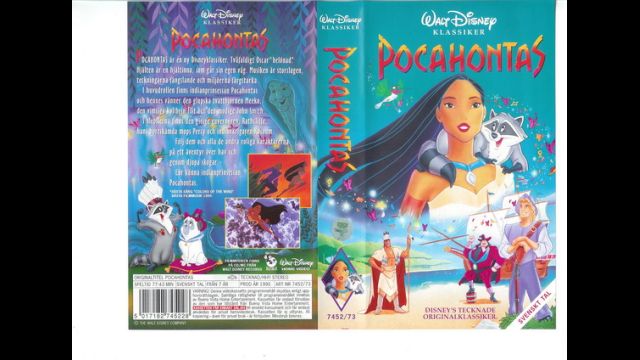 Tecknat Barn Svenska:Pocahontas (1996) VHSRIPPEN (Svenska) Trailer